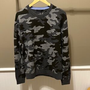 Greyson Men's Camouflage Crewneck Sweater - Gray and Black